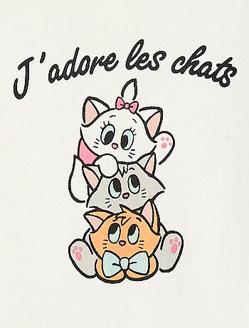 Camiseta estampada 'Los Aristogatos' 'Disney'