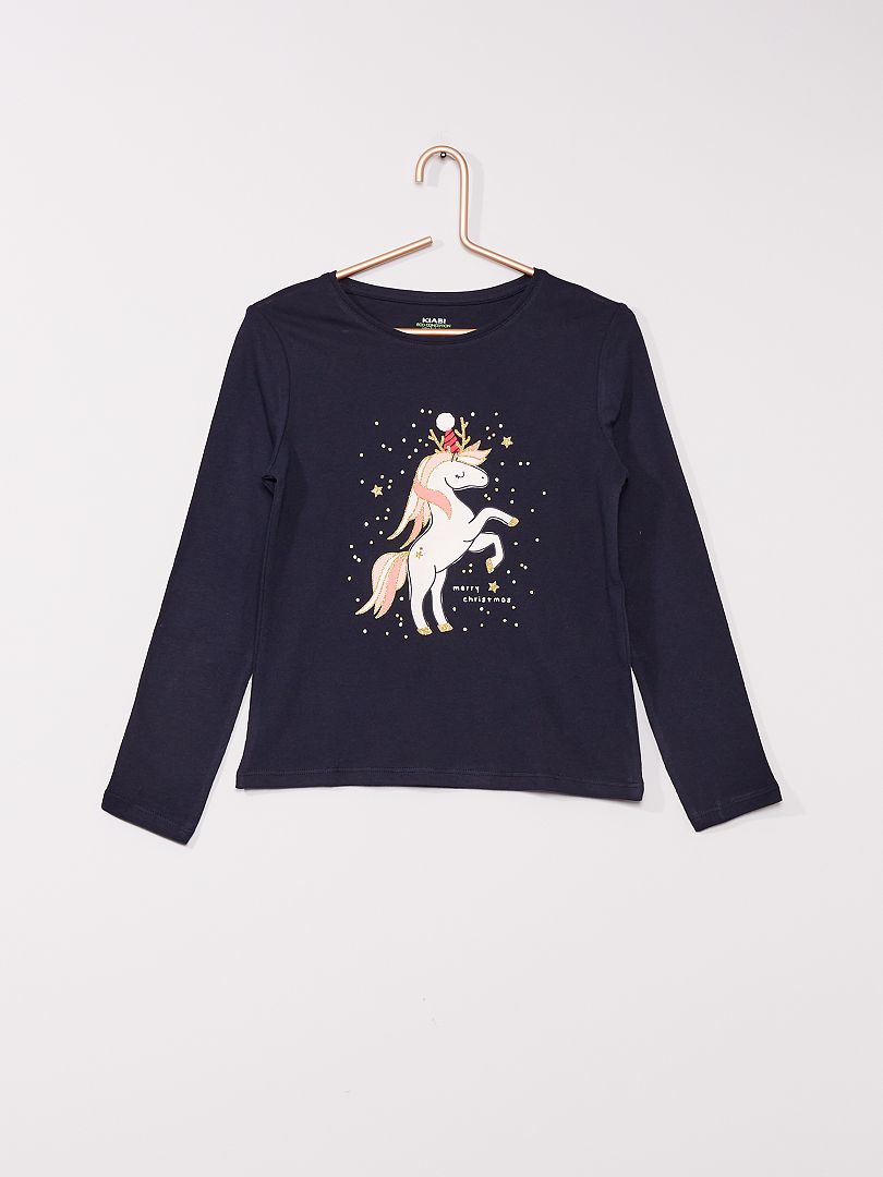 Camiseta estampada marino unicornio - Kiabi