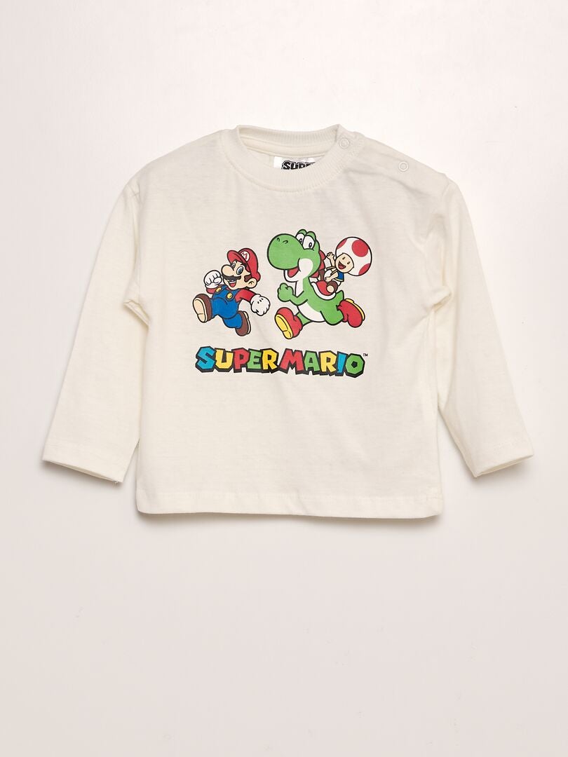 Camiseta estampada 'Mario' BLANCO - Kiabi