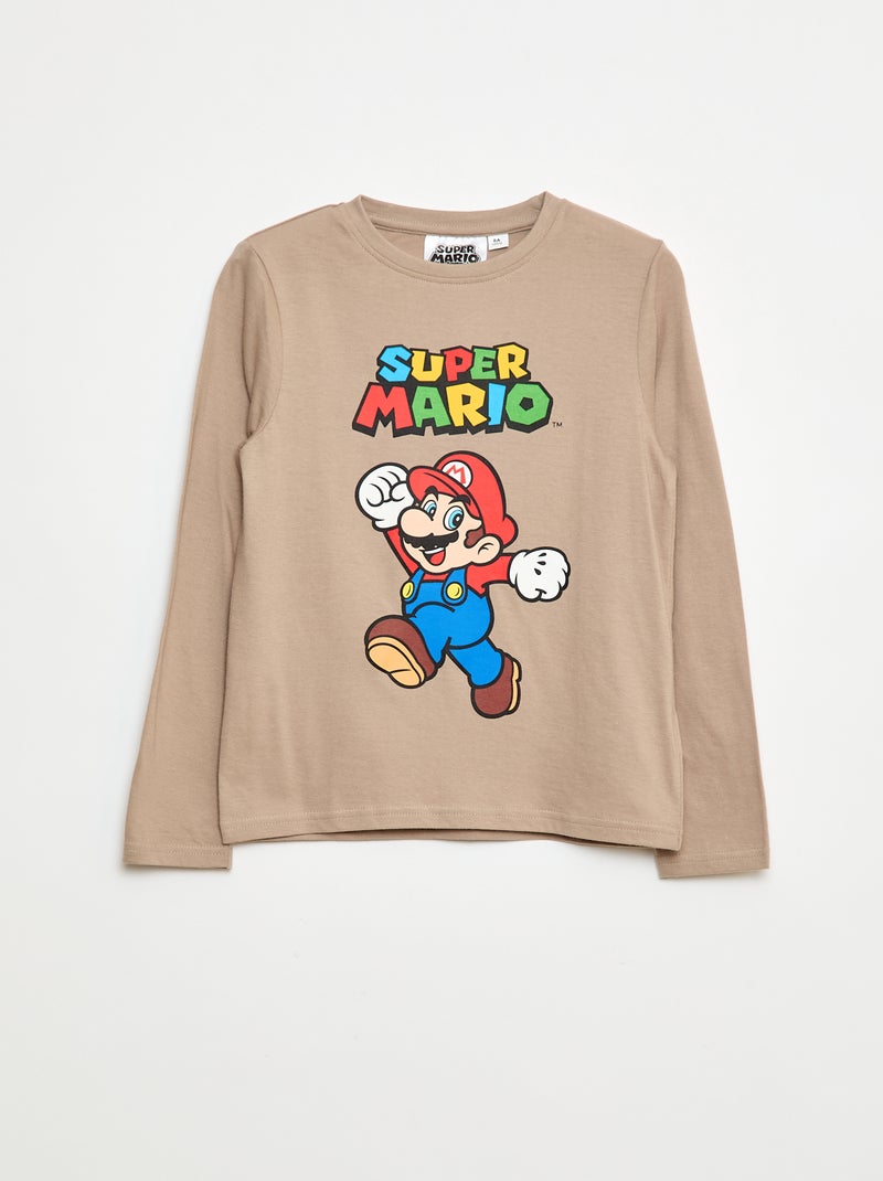 Camiseta estampada 'Mario' Blanco - Kiabi