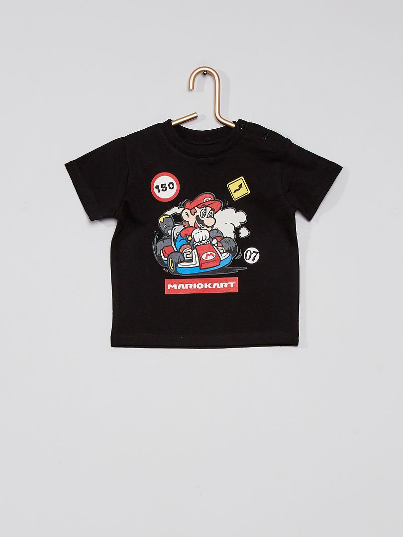 Camiseta estampada 'Mario Kart' negro - Kiabi