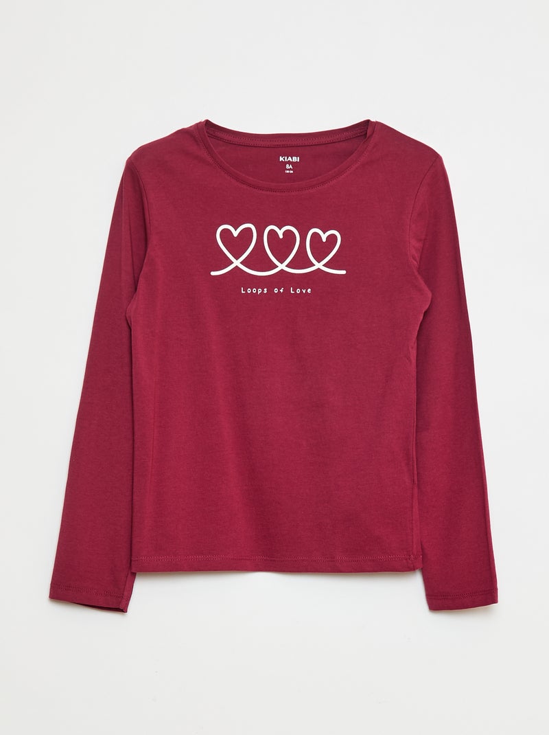 Camiseta estampada Marron - Kiabi