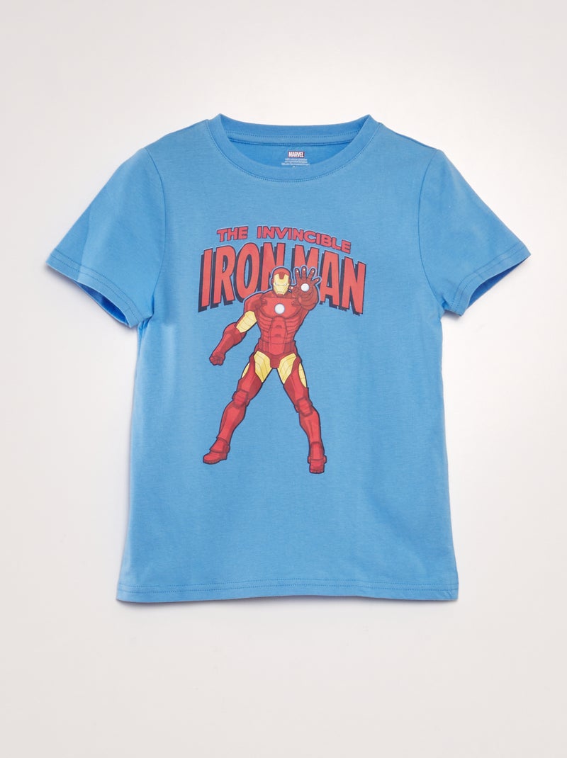 Camiseta estampada 'Marvel' AZUL - Kiabi