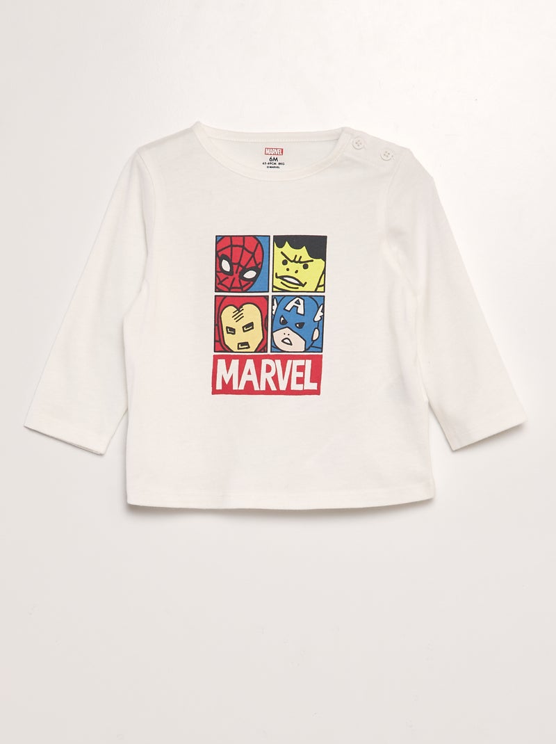 Camiseta estampada 'Marvel' BLANCO - Kiabi