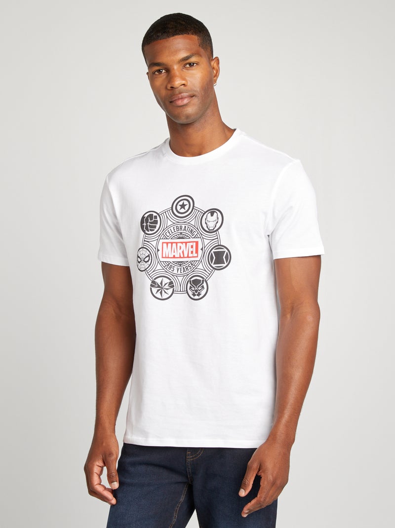 Camiseta estampada 'Marvel' BLANCO - Kiabi
