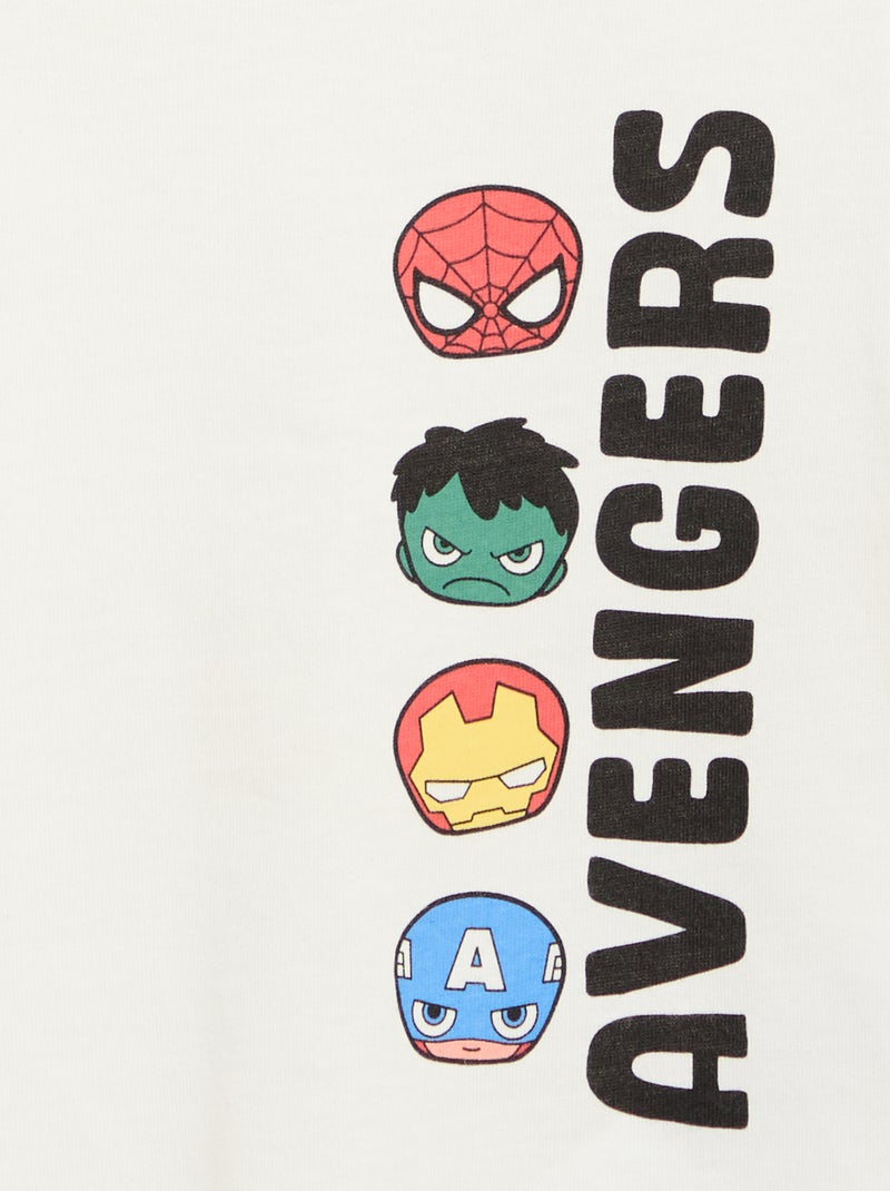 Camiseta estampada 'Marvel' Blanco - Kiabi