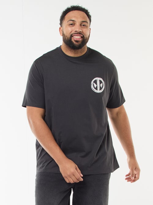 Camiseta estampada 'Marvel' 'Deadpool' de algodón liso - Kiabi