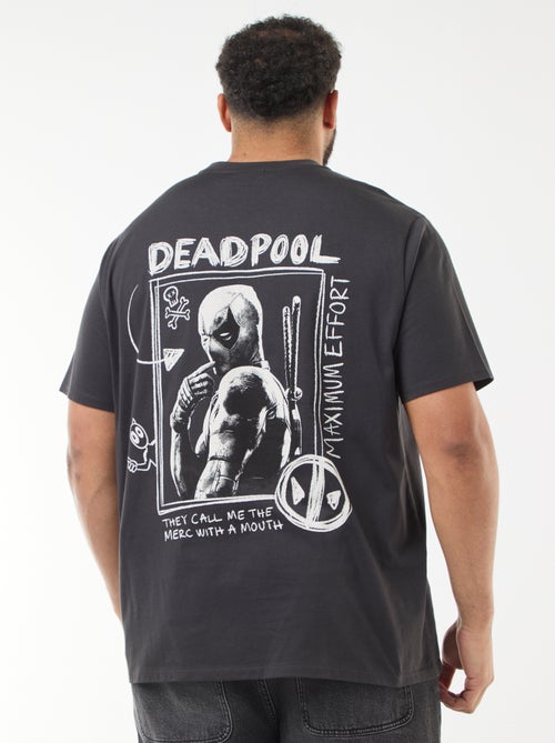 Camiseta estampada 'Marvel' 'Deadpool' de algodón liso - Kiabi