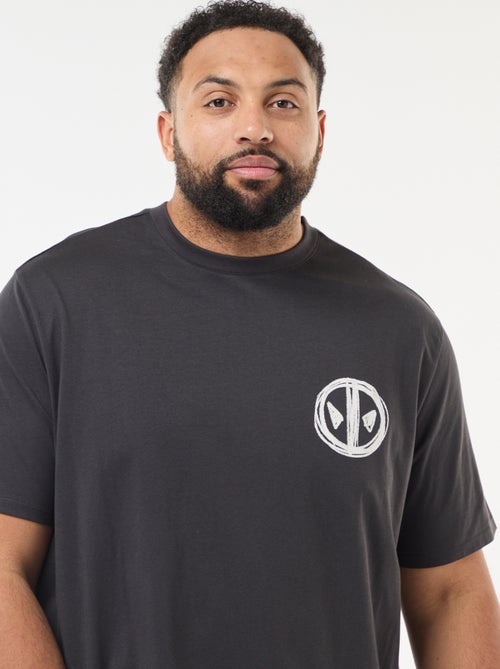 Camiseta estampada 'Marvel' 'Deadpool' de algodón liso - Kiabi