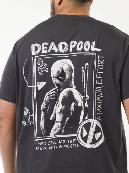 Camiseta estampada 'Marvel' 'Deadpool' de algodón liso - Kiabi