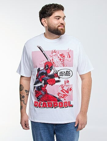 Camiseta estampada 'Marvel' 'Deadpool' lisa