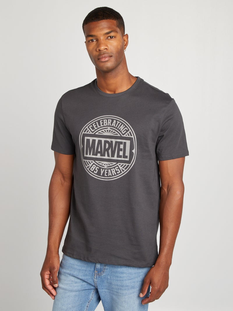 Camiseta estampada 'Marvel' GRIS - Kiabi