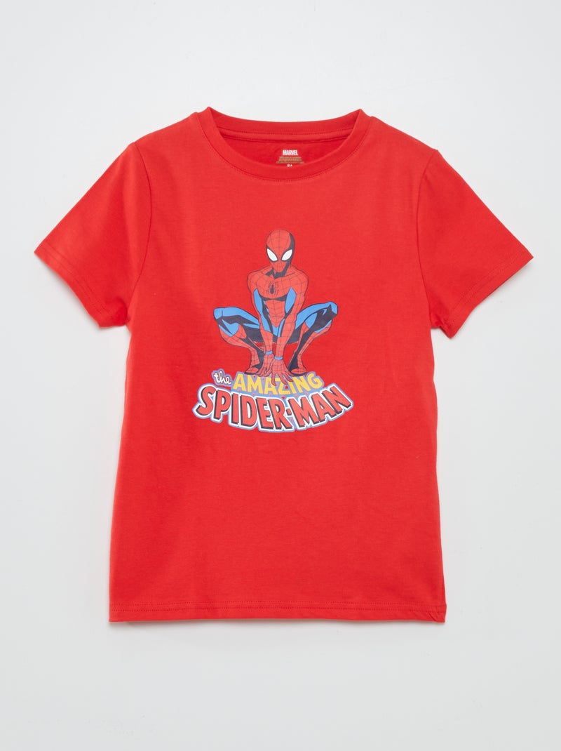 Camiseta estampada 'Marvel' ROJO - Kiabi