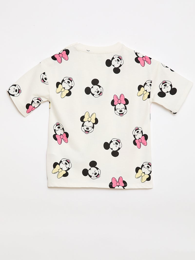 Camiseta estampada 'Mickey' - Colección fácil de poner Blanco - Kiabi