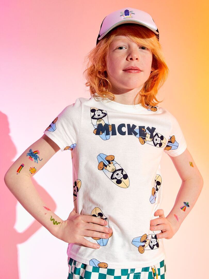 Camiseta estampada 'Mickey' BEIGE - Kiabi
