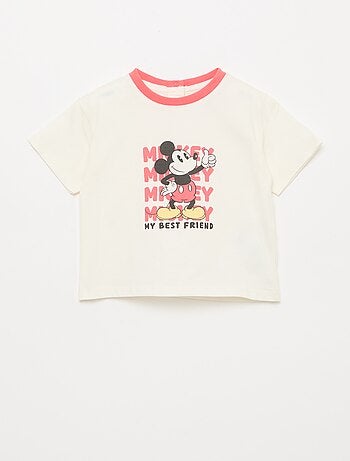 Camiseta estampada 'Mickey' de manga corta