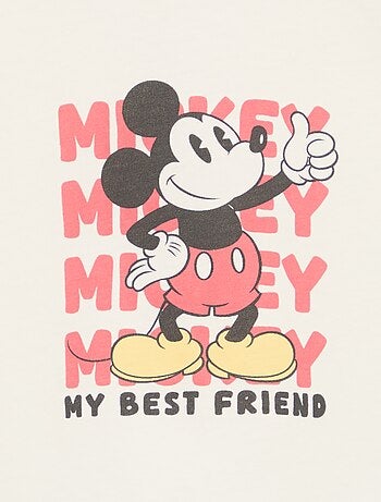 Camiseta estampada 'Mickey' de manga corta