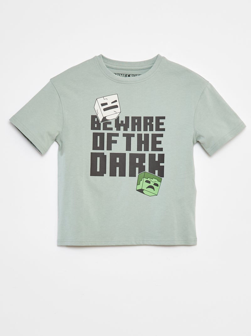 Camiseta estampada 'Minecraft' VERDE - Kiabi