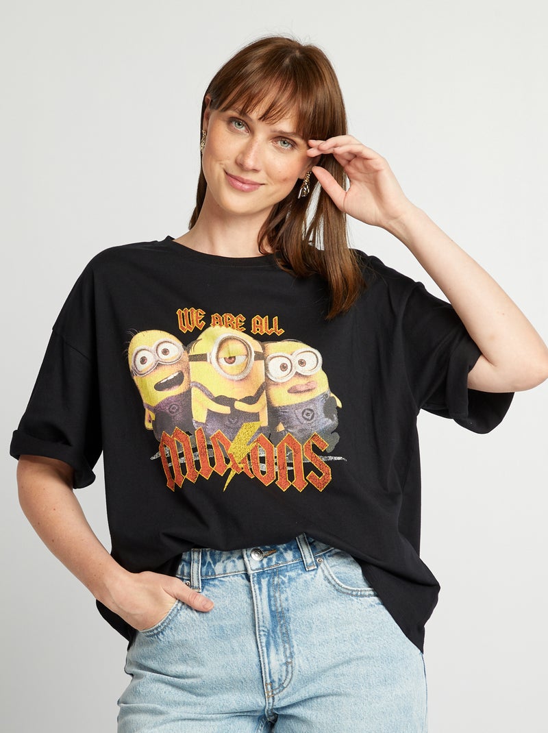 Camiseta estampada 'Minions' NEGRO - Kiabi