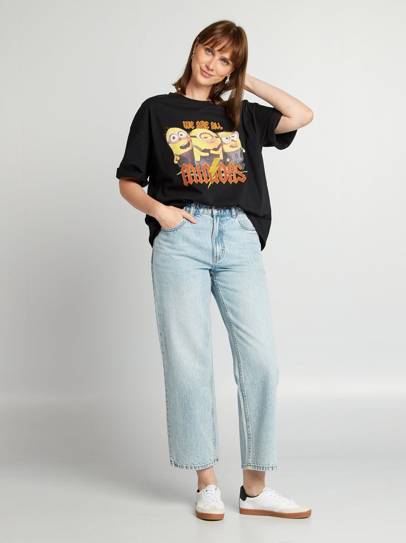 Camiseta estampada 'Minions' NEGRO - Kiabi