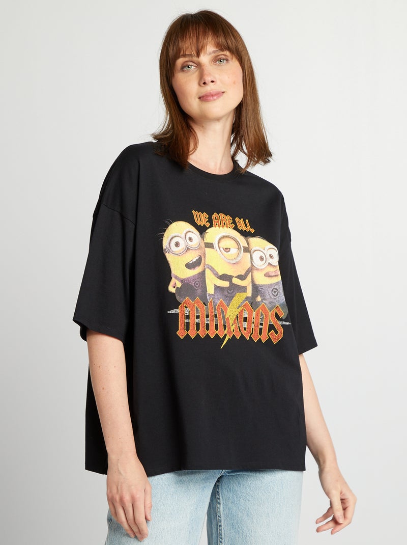Camiseta estampada 'Minions' NEGRO - Kiabi