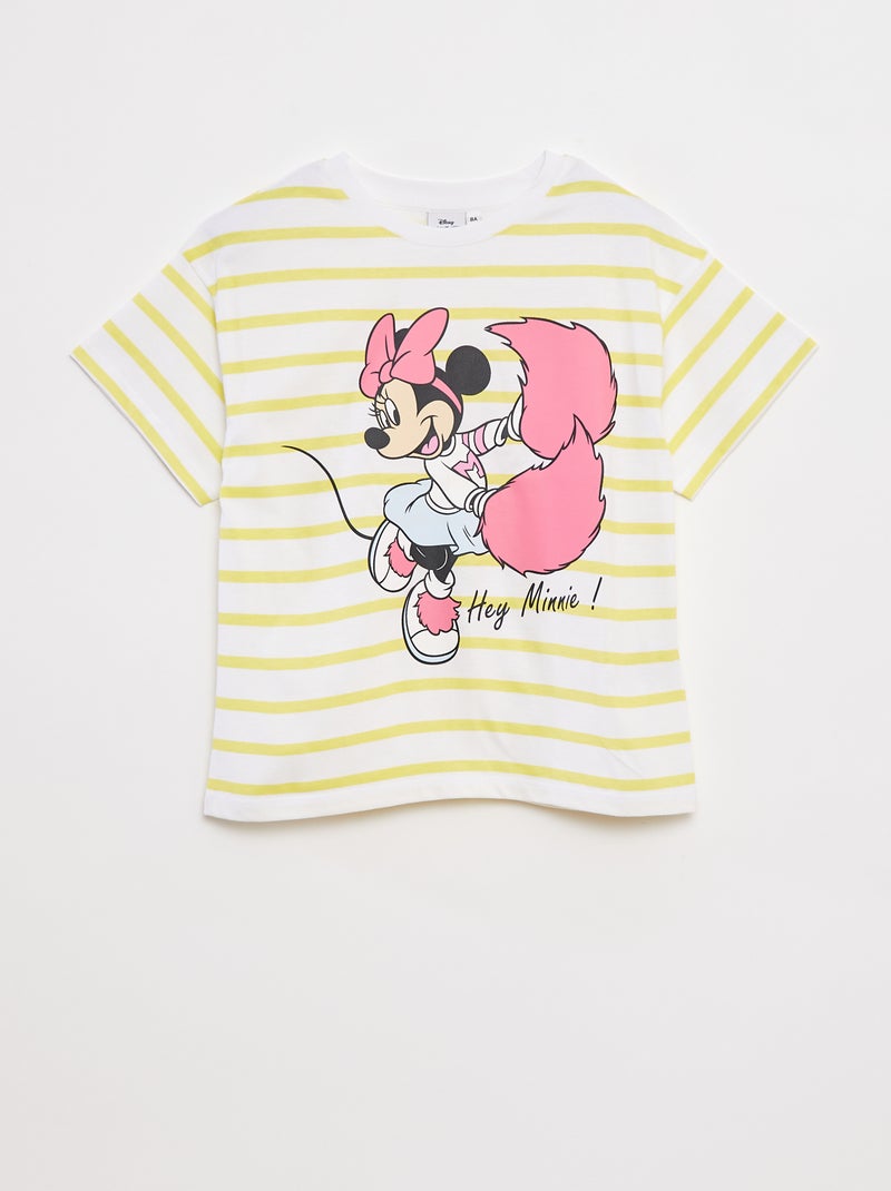Camiseta estampada 'Minnie' Amarillo - Kiabi