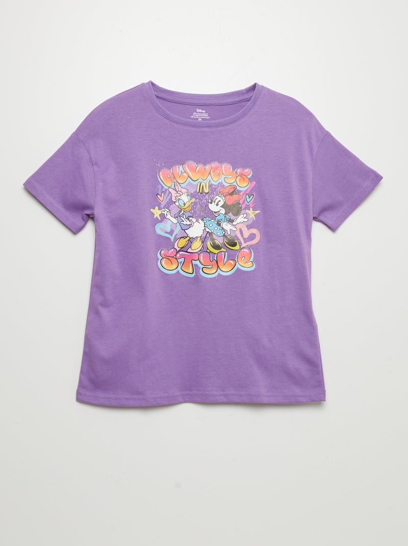 Camiseta estampada 'Minnie' PURPURA - Kiabi