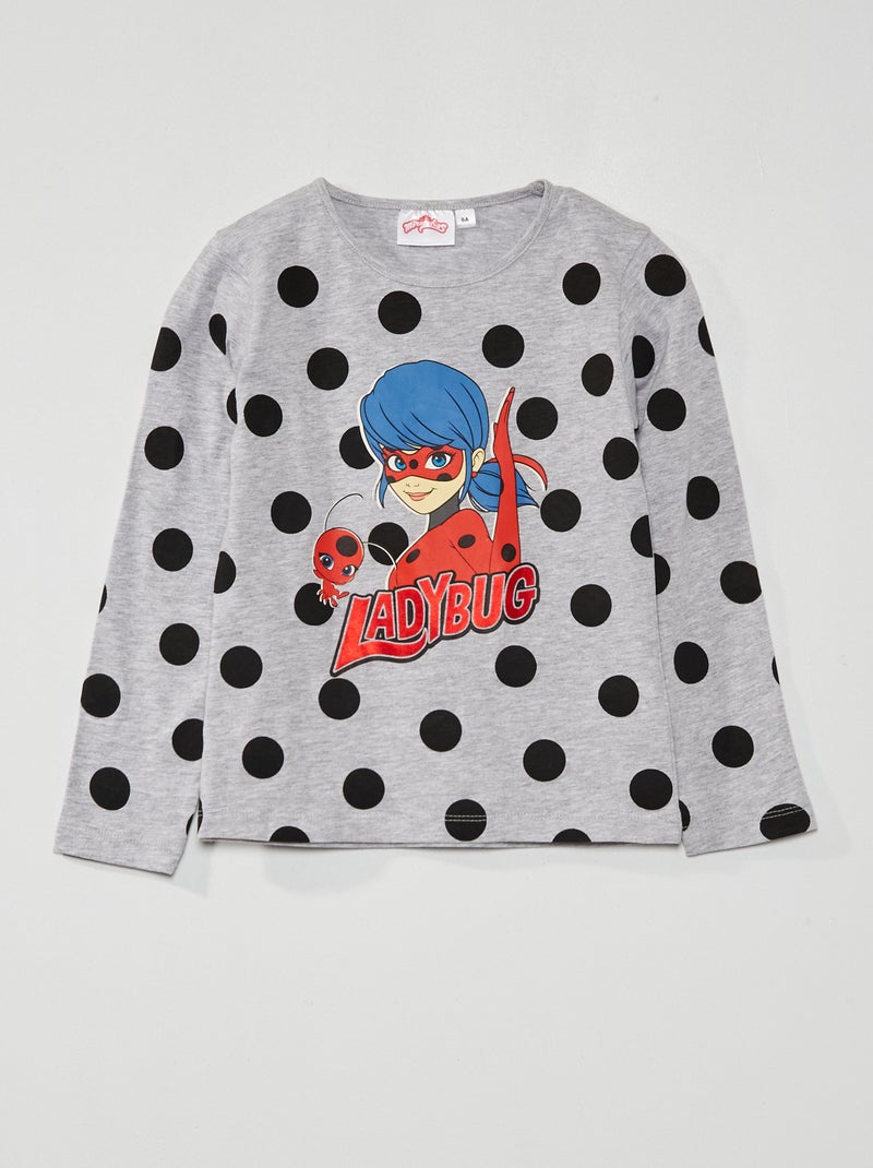 Camiseta estampada 'Miraculous' gris - Kiabi