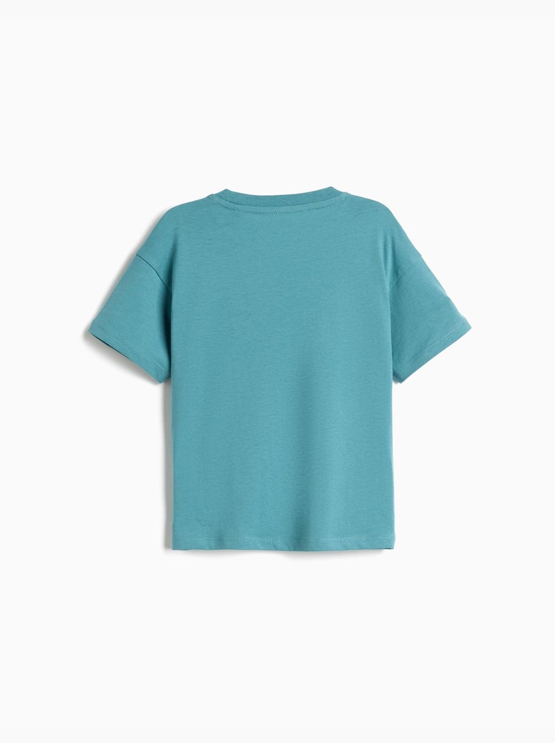 Camiseta estampada, MO Fashion Azul - Kiabi