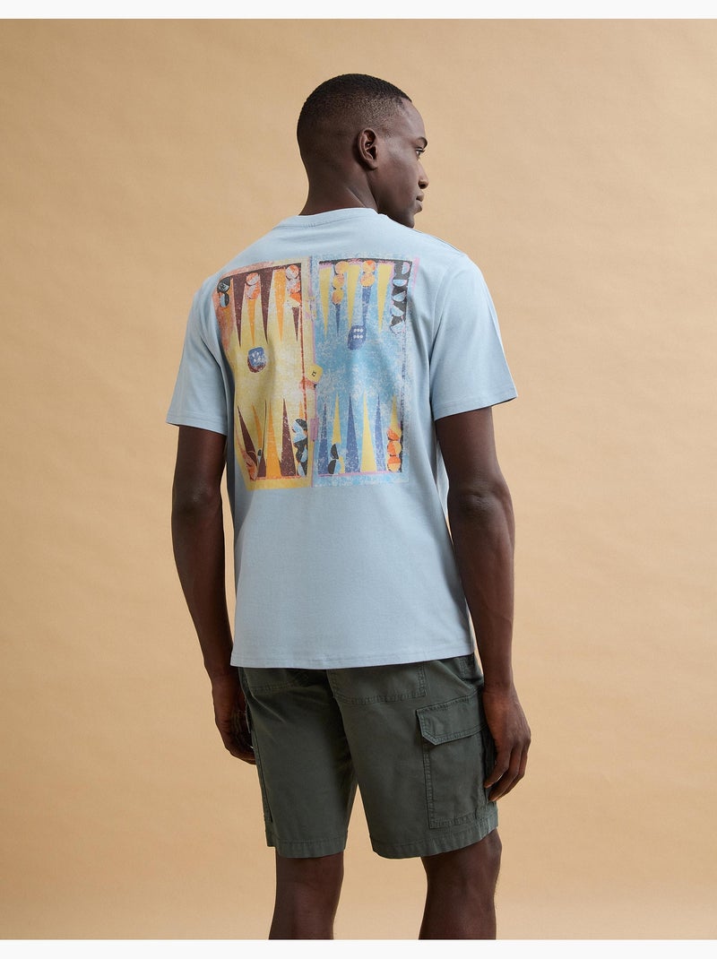 Camiseta estampada, MO Fashion Azul - Kiabi