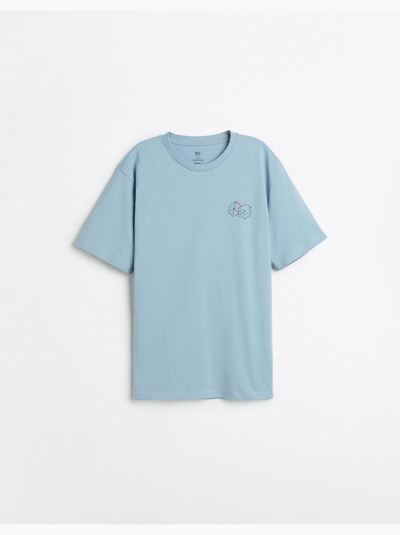 Camiseta estampada, MO Fashion Azul - Kiabi