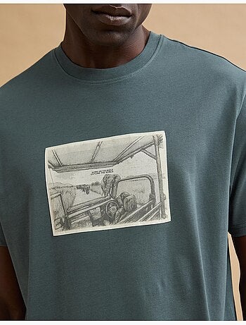 Camiseta estampada, MO Fashion
