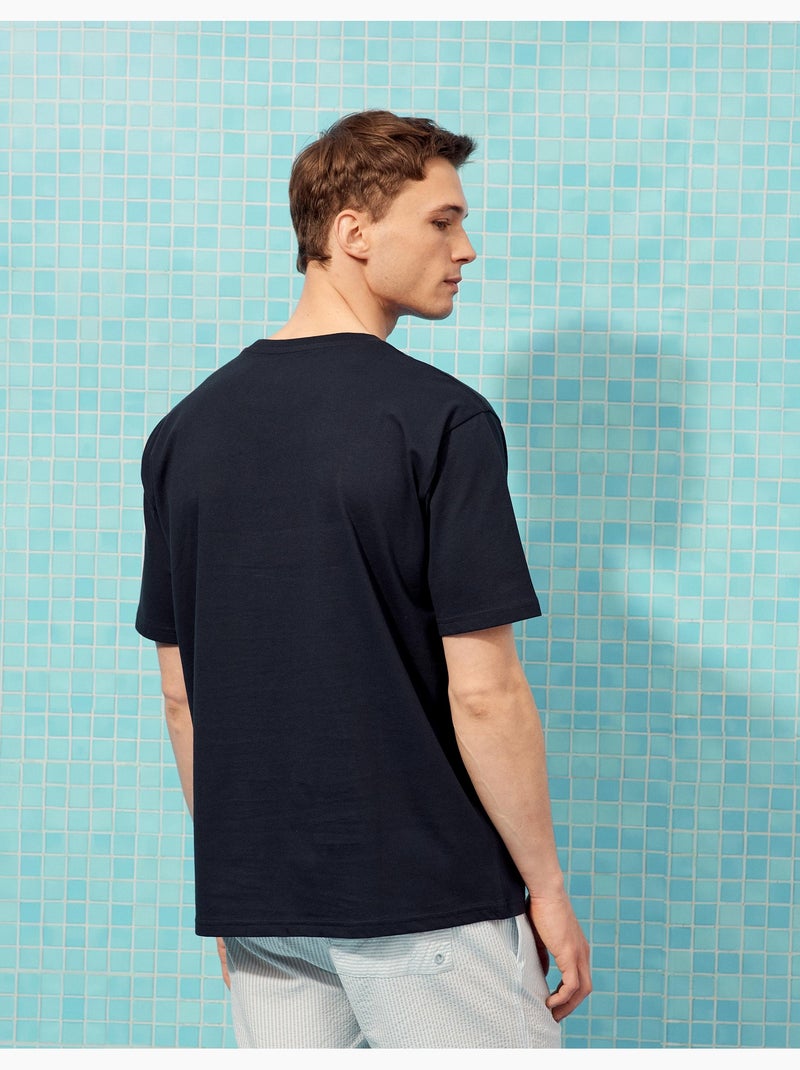 Camiseta estampada, MO Fashion Azul - Kiabi