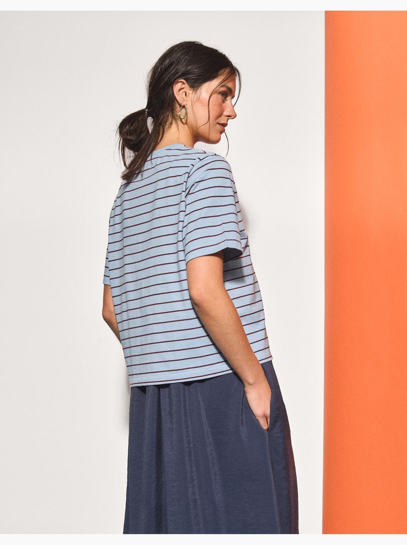 Camiseta estampada, MO Fashion Azul - Kiabi