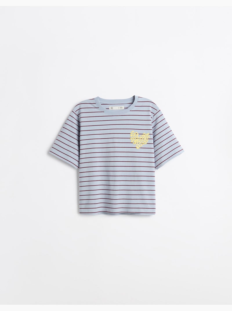 Camiseta estampada, MO Fashion Azul - Kiabi