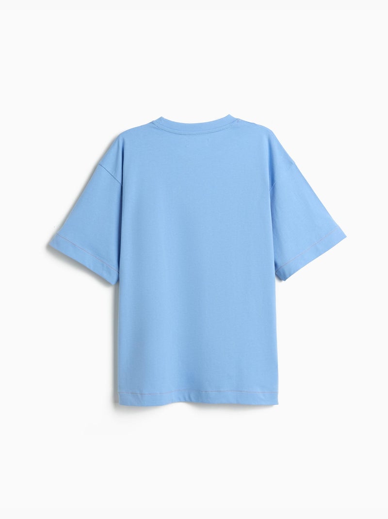 Camiseta estampada, MO Fashion Azul - Kiabi