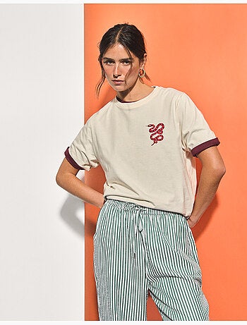 Camiseta estampada, MO Fashion