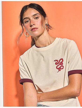 Camiseta estampada, MO Fashion