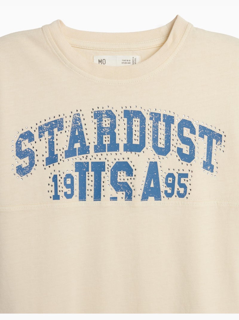 Camiseta estampada, MO Fashion Blanco - Kiabi