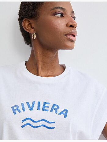 Camiseta estampada, MO Fashion