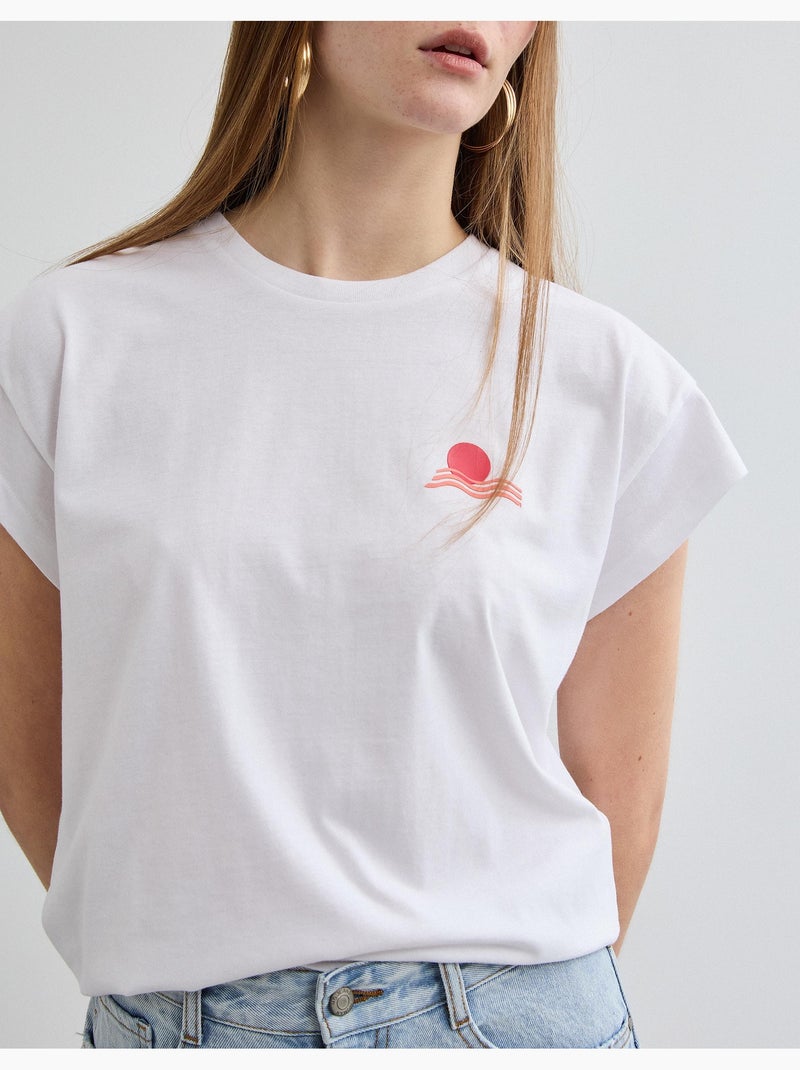 Camiseta estampada, MO Fashion Blanco - Kiabi