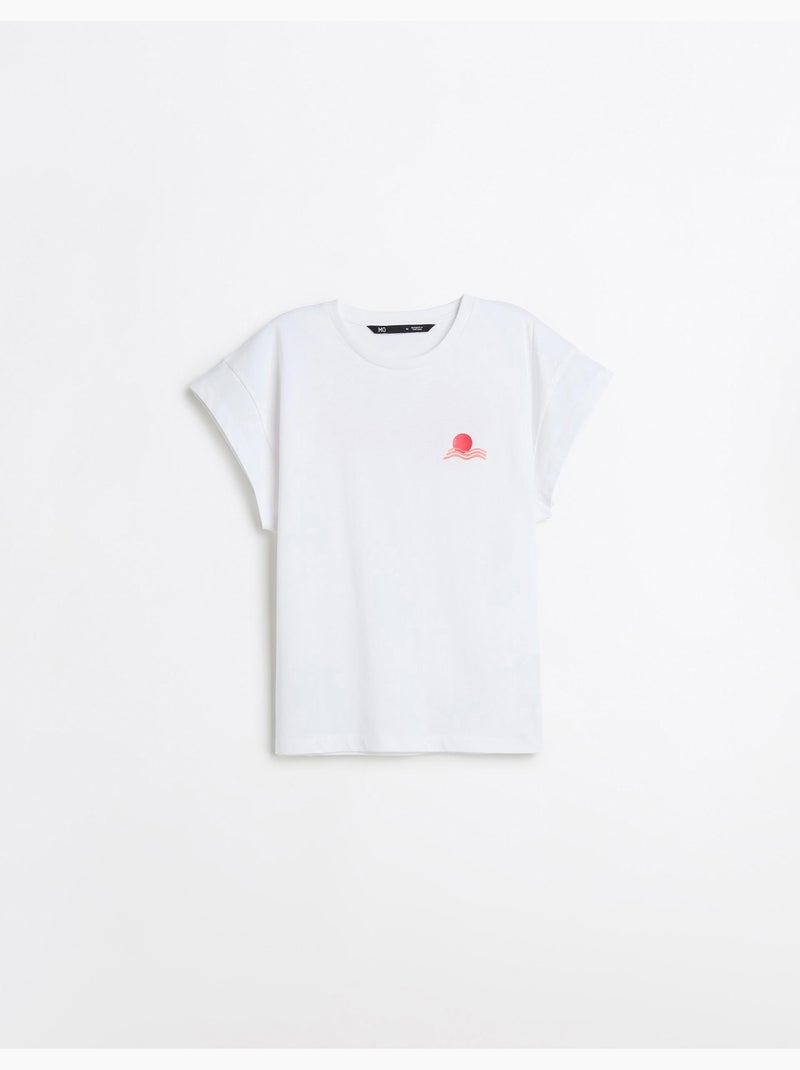 Camiseta estampada, MO Fashion Blanco - Kiabi