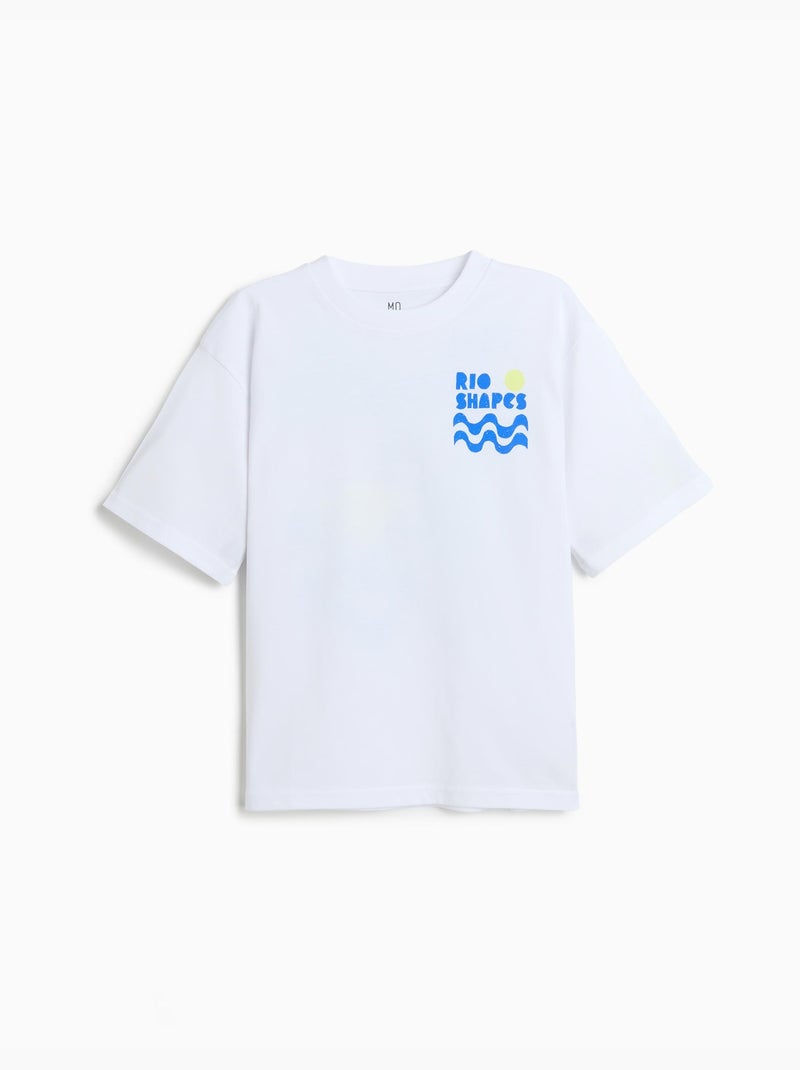 Camiseta estampada, MO Fashion Blanco - Kiabi