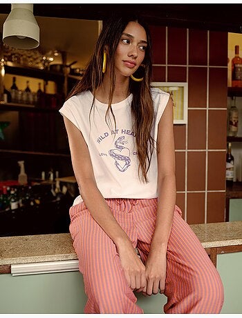 Camiseta estampada, MO Fashion