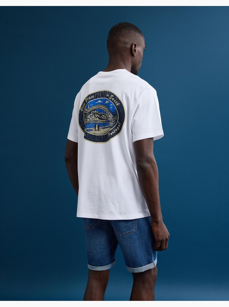 Camiseta estampada, MO Fashion Blanco - Kiabi