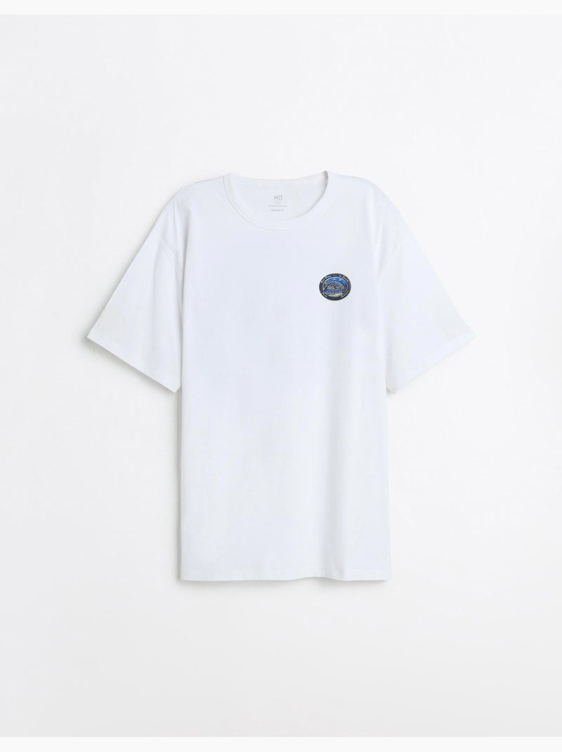 Camiseta estampada, MO Fashion Blanco - Kiabi