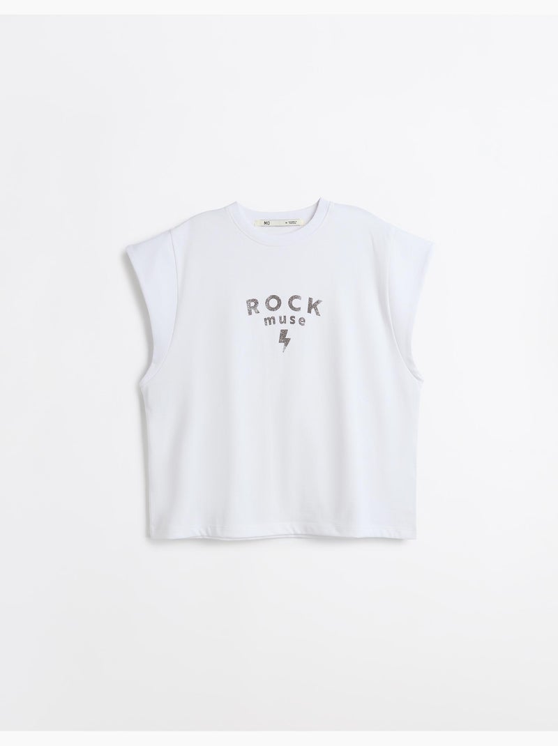 Camiseta estampada, MO Fashion Blanco - Kiabi
