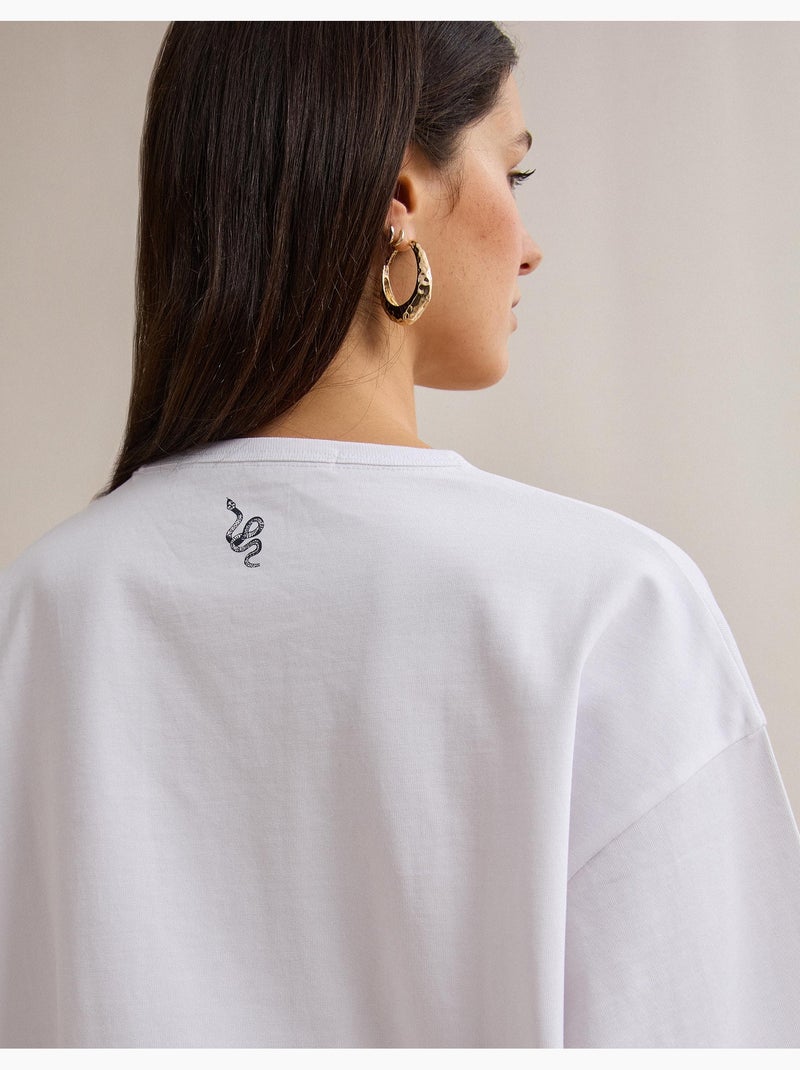 Camiseta estampada, MO Fashion Blanco - Kiabi