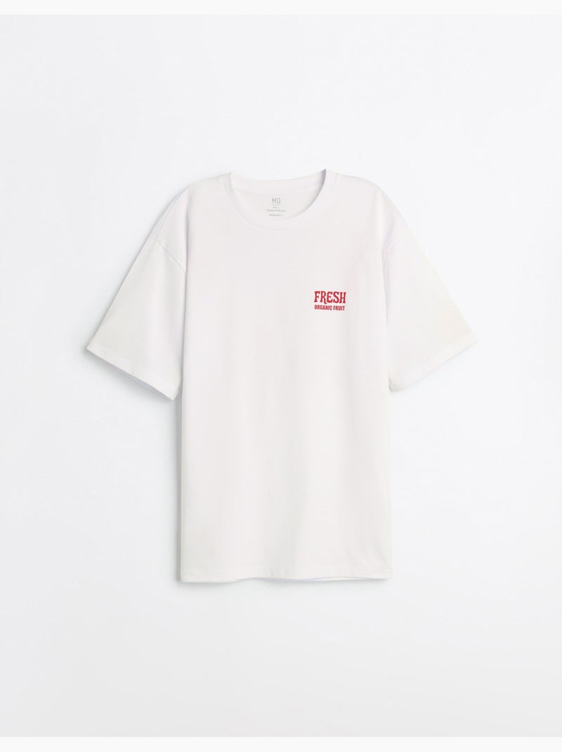 Camiseta estampada, MO Fashion Blanco - Kiabi