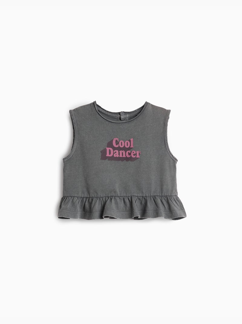 Camiseta estampada, MO Fashion Gris - Kiabi